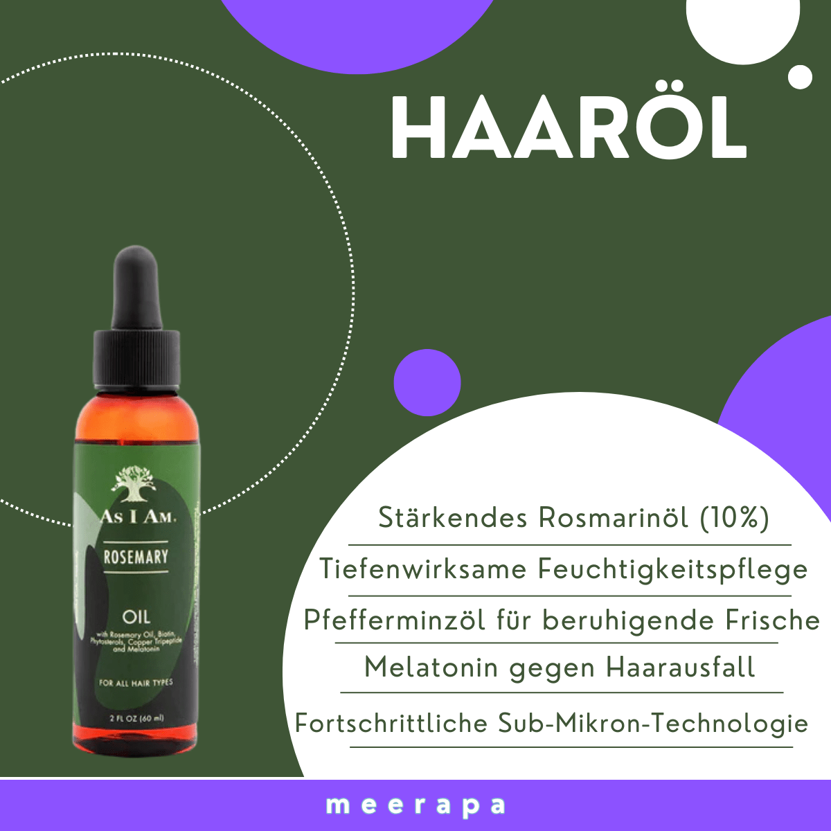 As I Am Rosemary Oil - Meerapa Deutschland