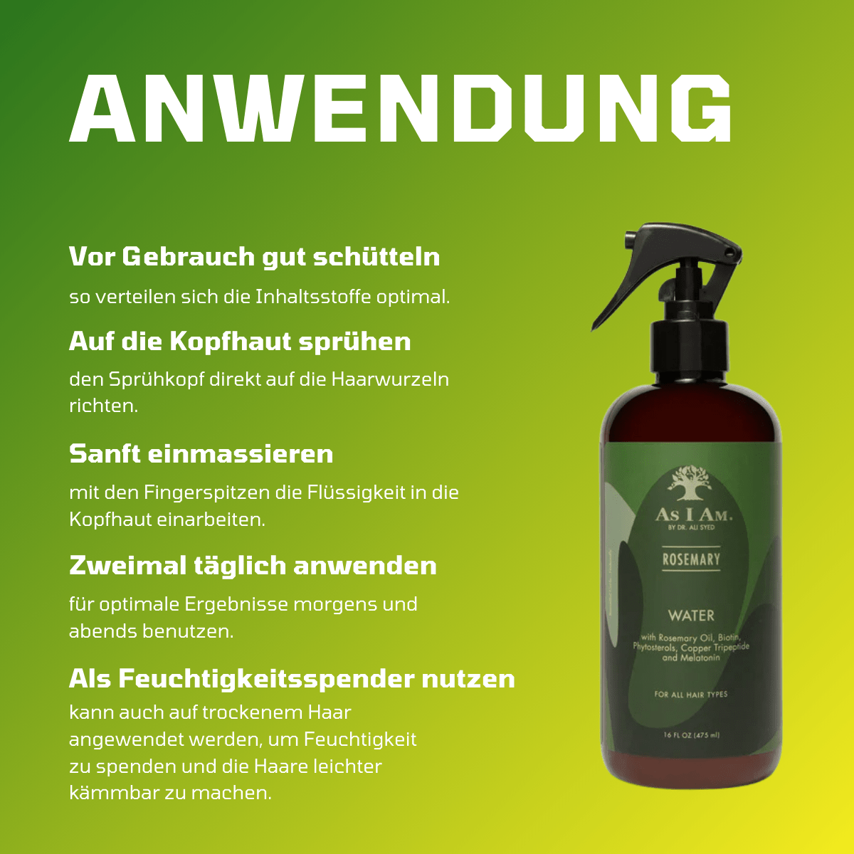 As I Am Rosemary Water Spray - Meerapa Deutschland
