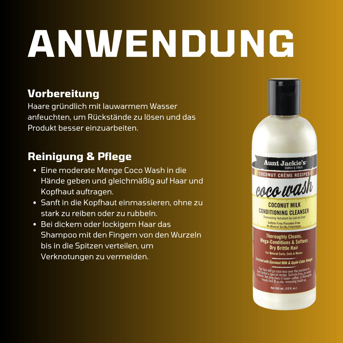 Aunt Jackie's Coconut Creme Recipes Coco Wash Conditioning Cleanser - Meerapa Deutschland