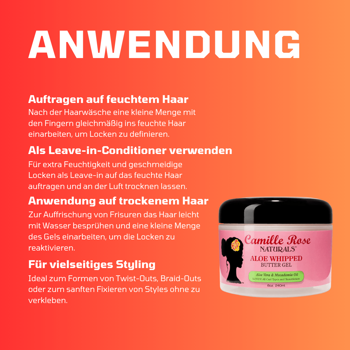 Camille Rose Aloe Whipped Butter Gel - Meerapa Deutschland
