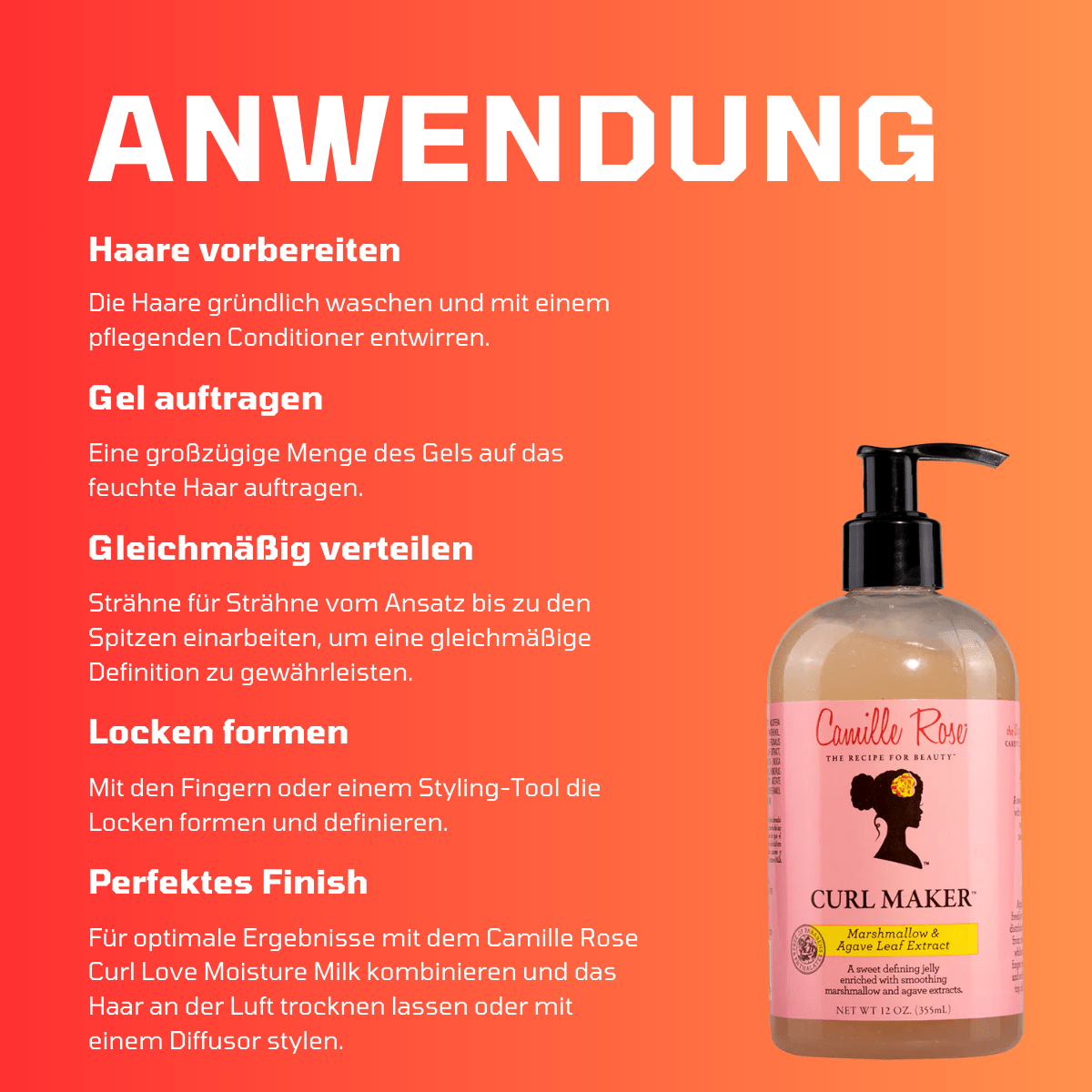 Camille Rose Marshmallow & Agave Curl Maker - Meerapa Deutschland