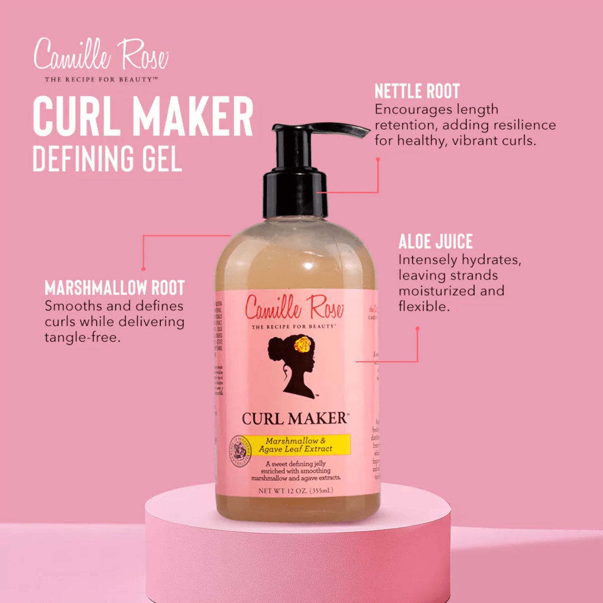 Camille Rose Marshmallow & Agave Curl Maker - Meerapa Deutschland
