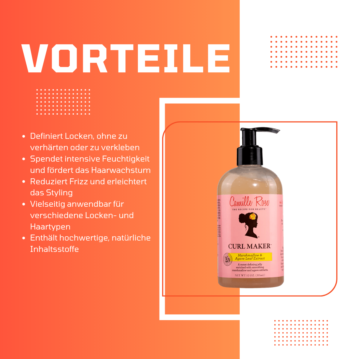 Camille Rose Marshmallow & Agave Curl Maker - Meerapa Deutschland