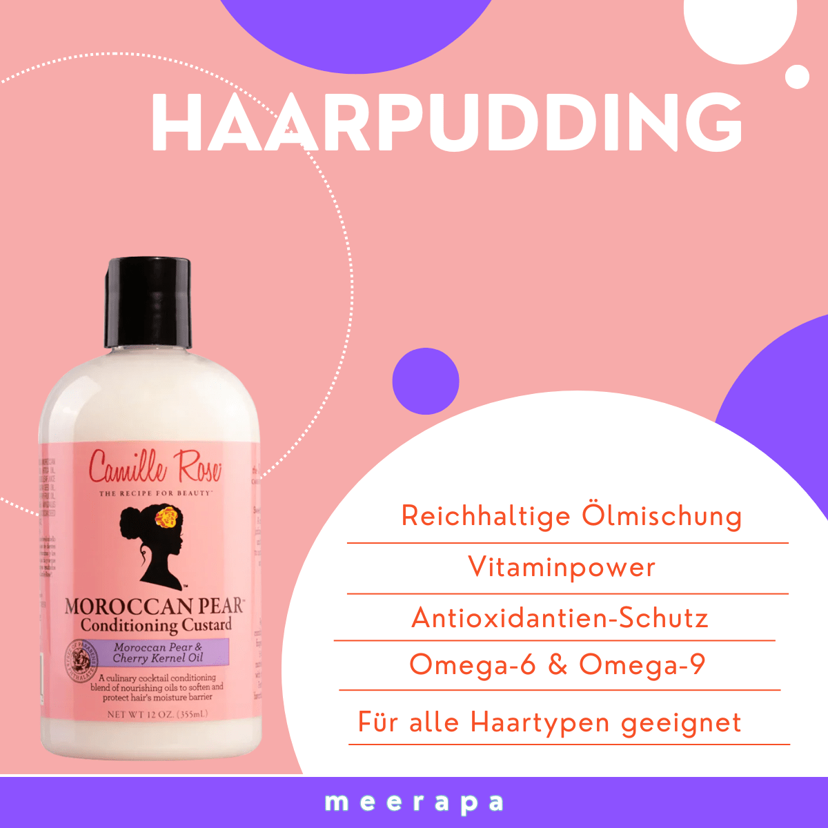 Camille Rose Moroccan Pear Conditioning Custard - Meerapa Deutschland