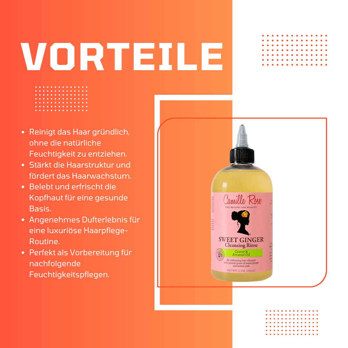 Camille Rose Sweet Ginger Cleansing Rinse - Meerapa Deutschland