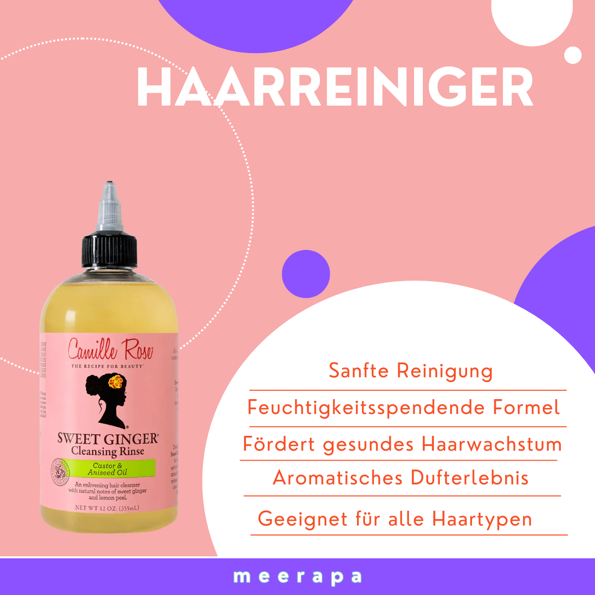 Camille Rose Sweet Ginger Cleansing Rinse - Meerapa Deutschland