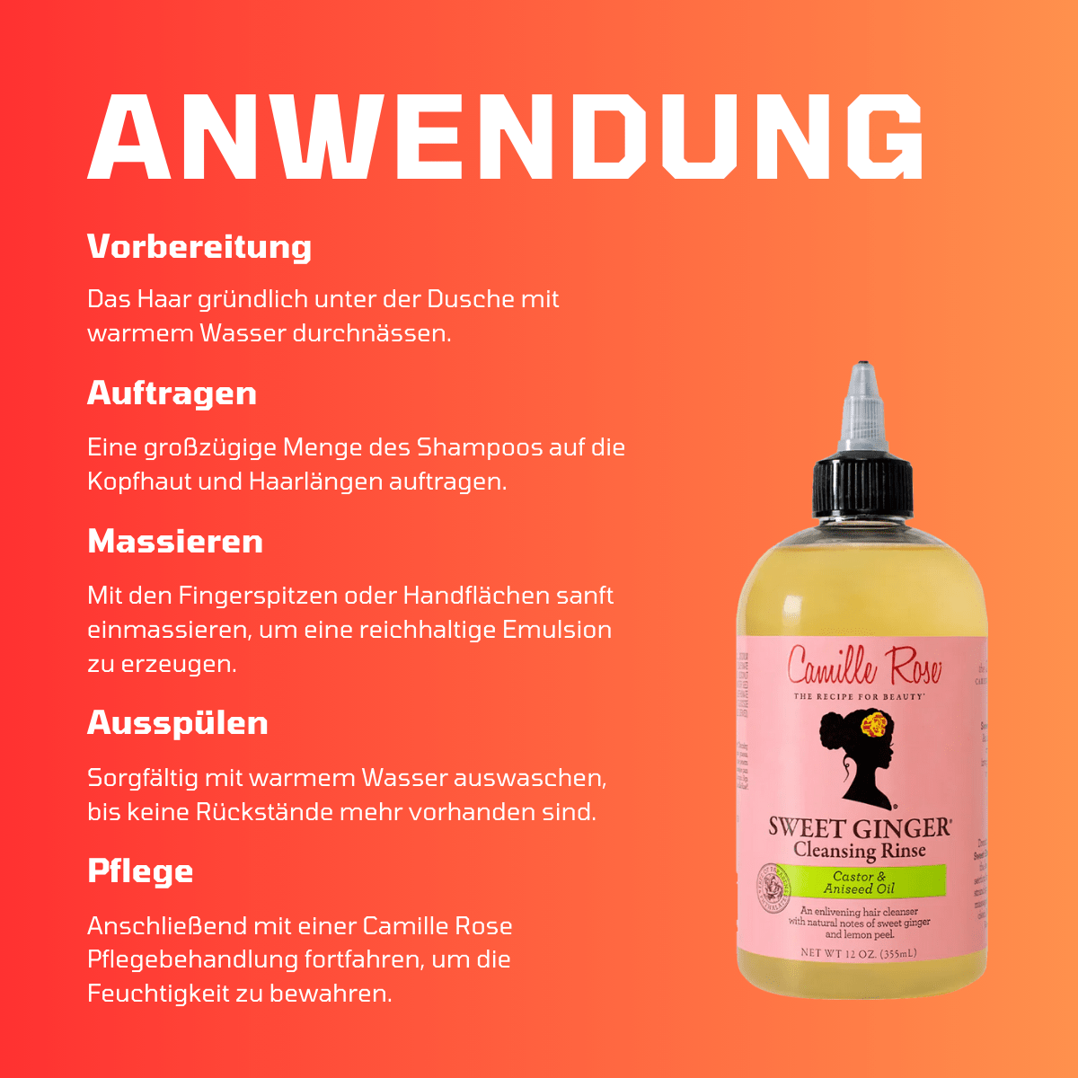 Camille Rose Sweet Ginger Cleansing Rinse - Meerapa Deutschland