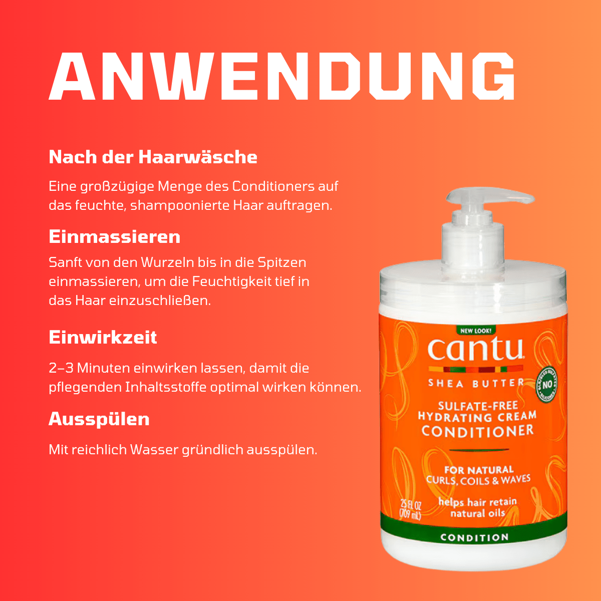 Cantu Shea Butter Sulfate - Free Hydrating Cream Conditioner - Meerapa Deutschland