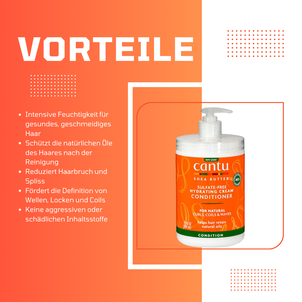 Cantu Shea Butter Sulfate - Free Hydrating Cream Conditioner - Meerapa Deutschland