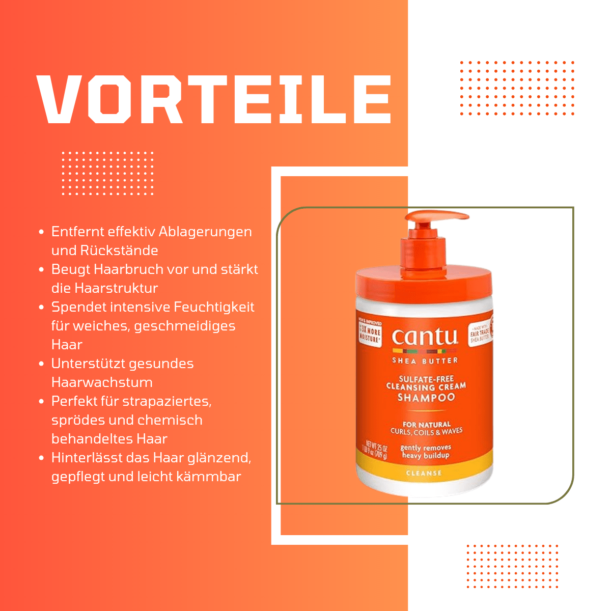 Cantu Shea Butter Sulfate - Free Hydrating Cream Shampoo - Meerapa Deutschland