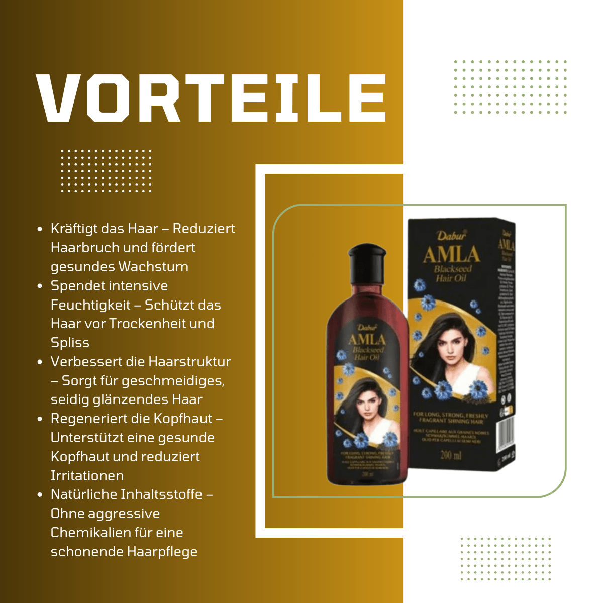 Dabur Amla Blackseed Hair Oil - Meerapa Deutschland
