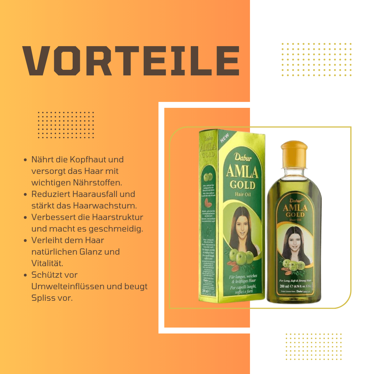Dabur Amla Gold Hair Oil - Meerapa Deutschland