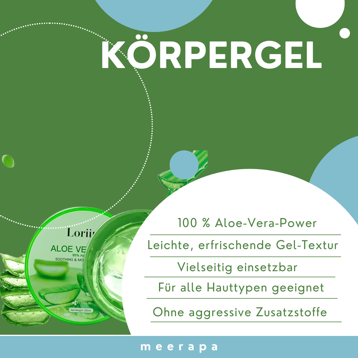 Loriini Aloe Vera Gel - Meerapa Deutschland