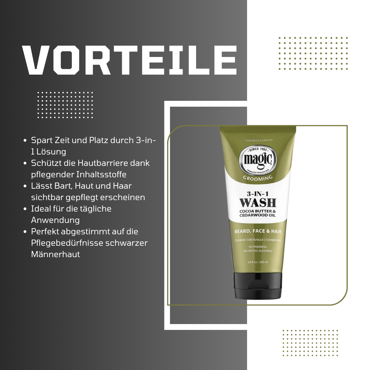Magic Men's Grooming 3 - in - 1 Wash - Meerapa Deutschland