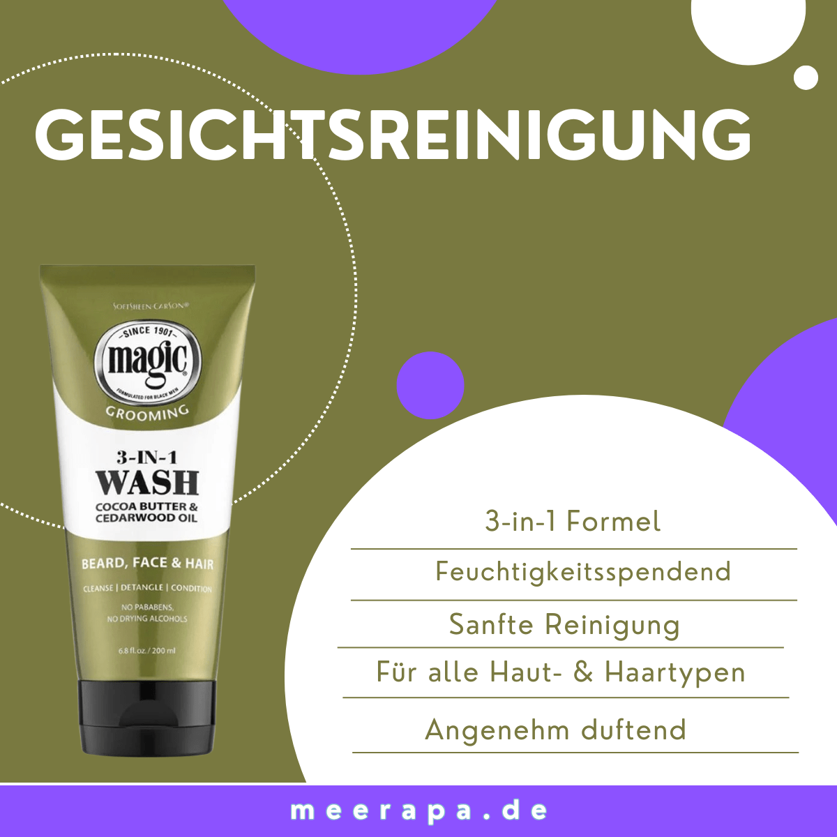 Magic Men's Grooming 3 - in - 1 Wash - Meerapa Deutschland