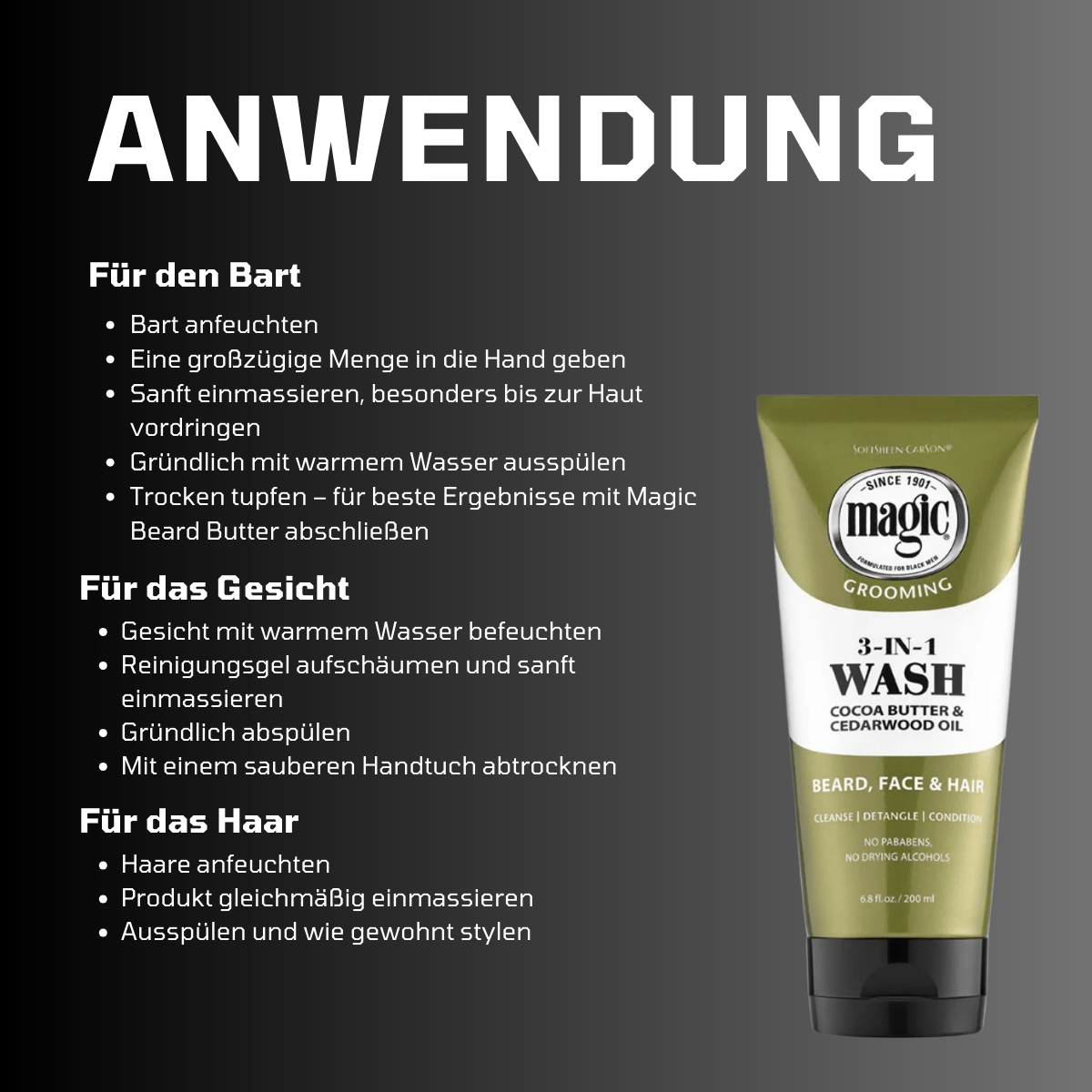 Magic Men's Grooming 3 - in - 1 Wash - Meerapa Deutschland