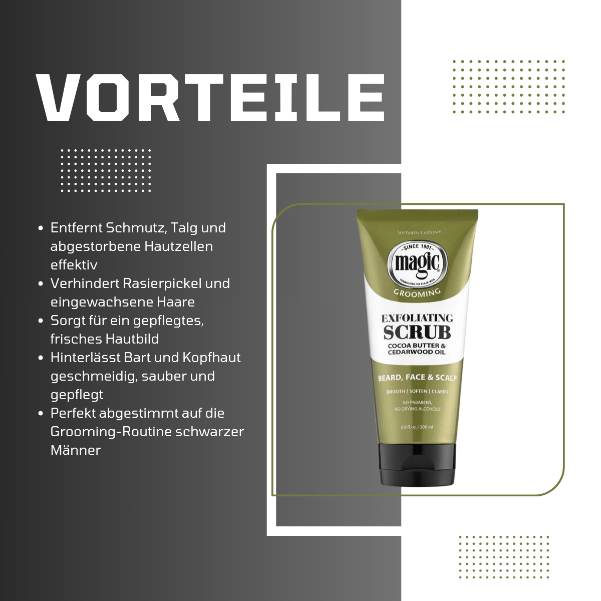 Magic Men's Grooming Exfoliating Scrub - Meerapa Deutschland