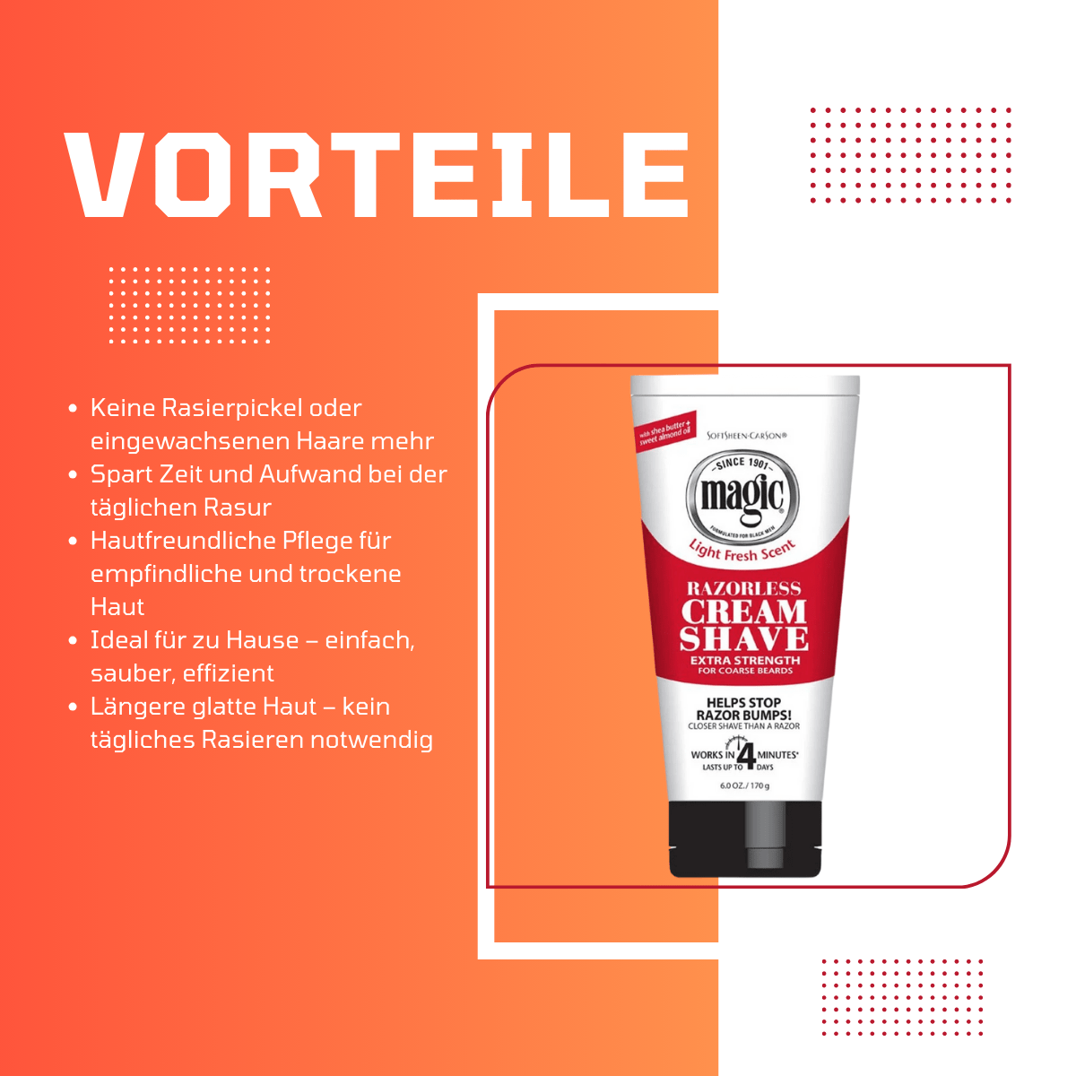 Magic Razorless Cream Shave Extra Strength - Meerapa Deutschland
