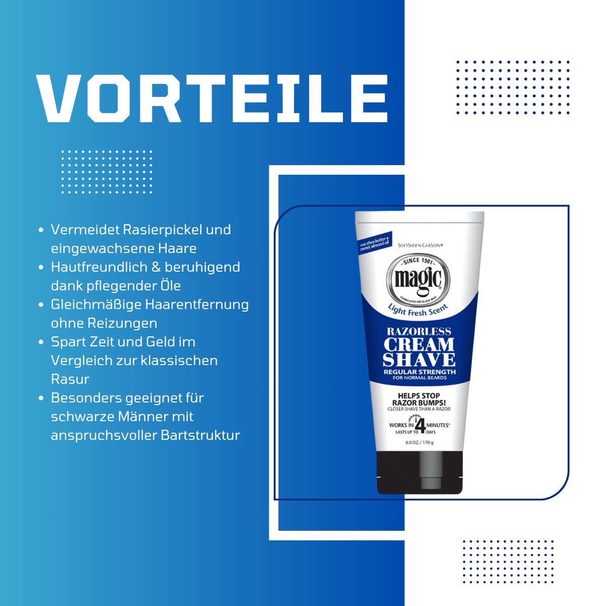 Magic Razorless Cream Shave Regular Strength - Meerapa Deutschland
