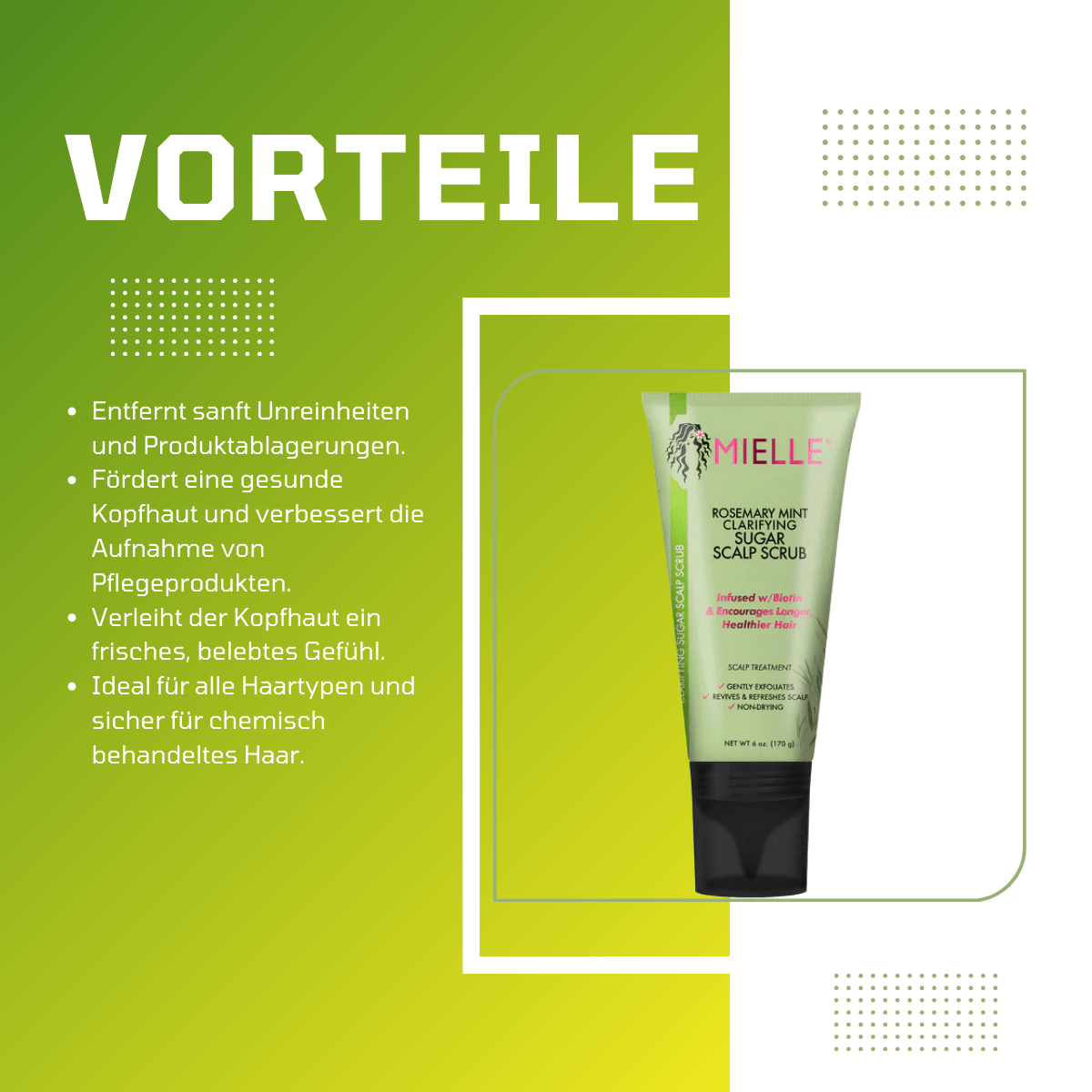 Mielle Rosemary Mint Clarifying Sugar Scalp Scrub - Meerapa Deutschland