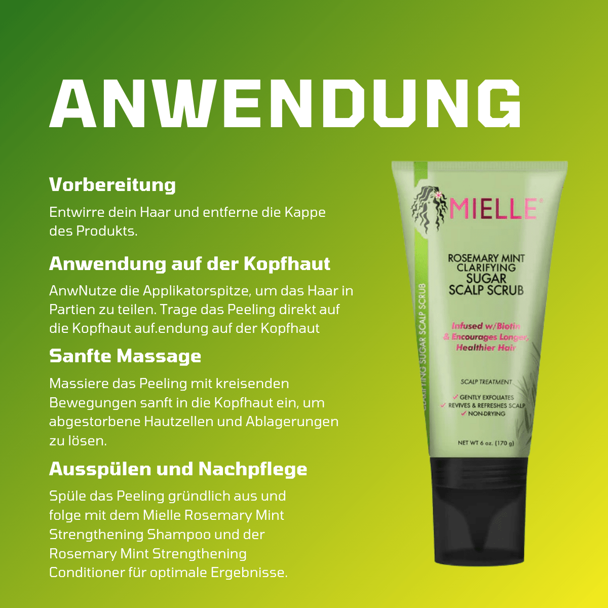 Mielle Rosemary Mint Clarifying Sugar Scalp Scrub - Meerapa Deutschland