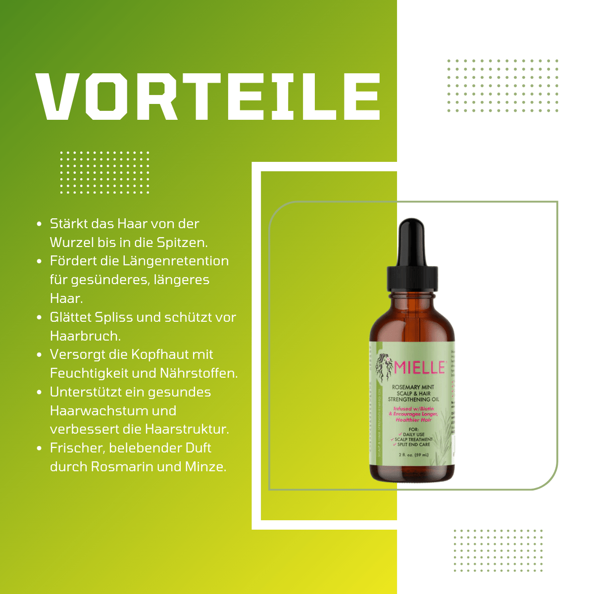 Mielle Rosemary Mint Oil Scalp & Hair Strengthening Oil - Meerapa Deutschland