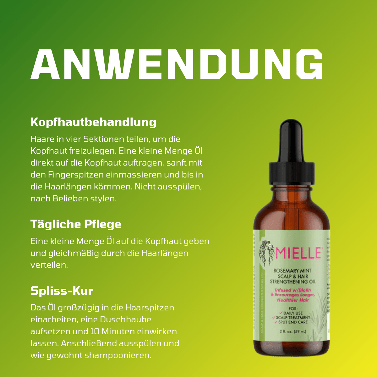 Mielle Rosemary Mint Oil Scalp & Hair Strengthening Oil - Meerapa Deutschland