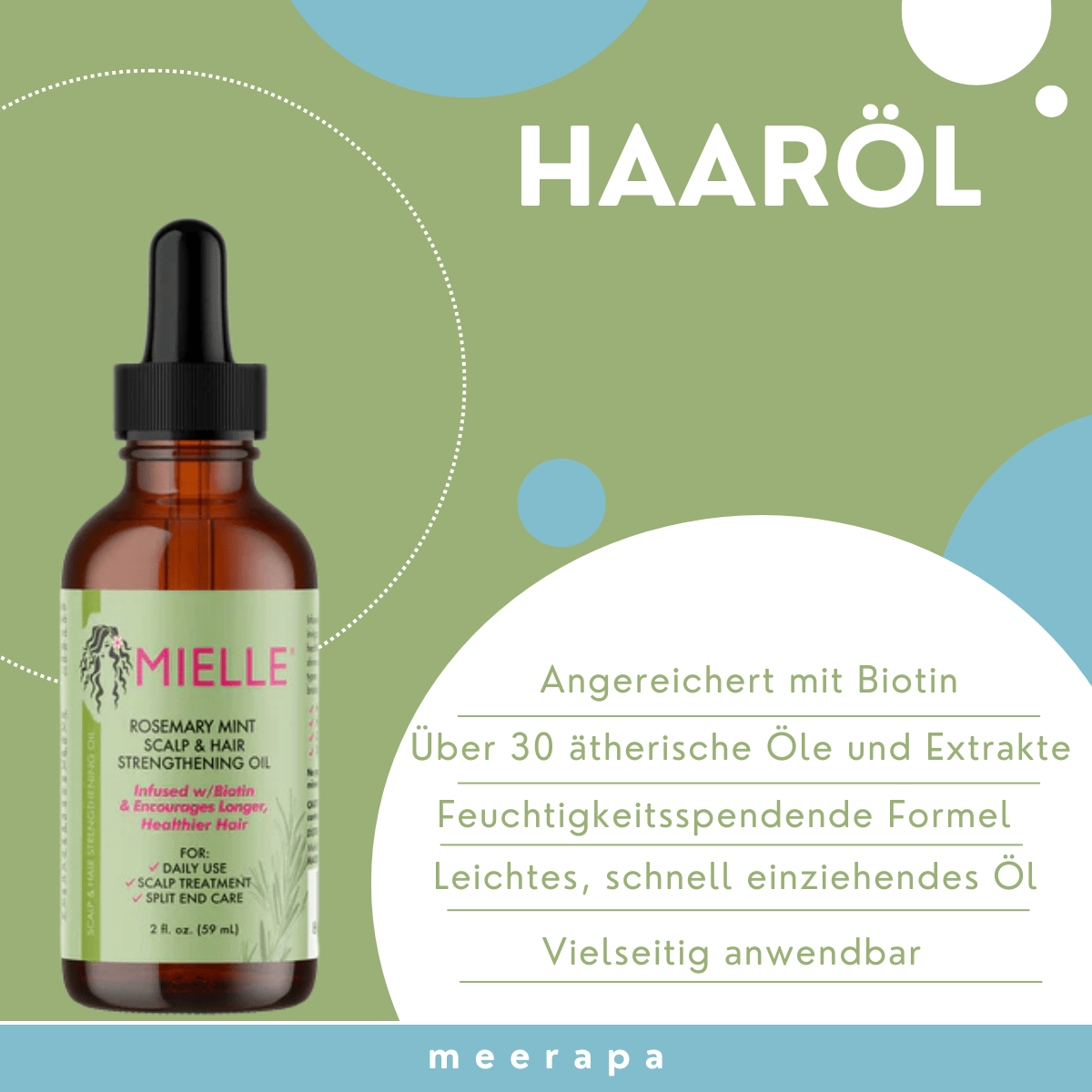 Mielle Rosemary Mint Oil Scalp & Hair Strengthening Oil - Meerapa Deutschland