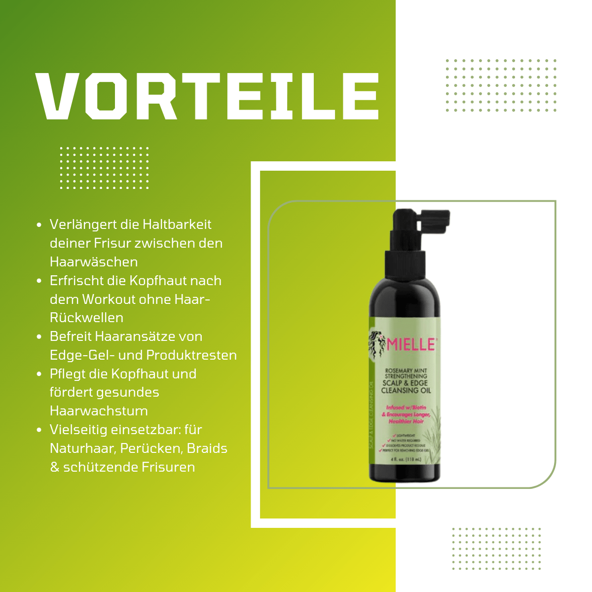 Mielle Rosemary Mint Scalp & Edge Cleansing Oil - Meerapa Deutschland
