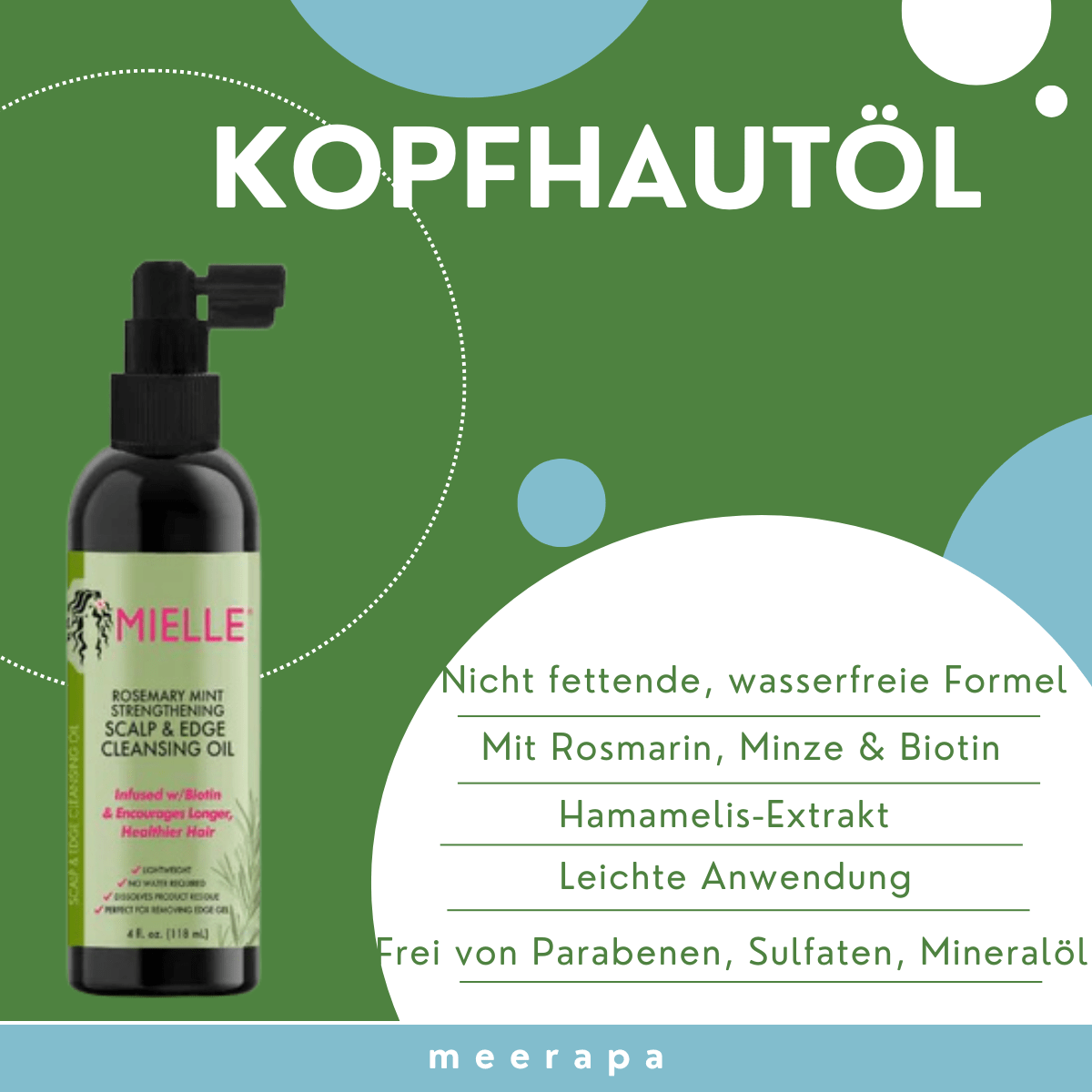 Mielle Rosemary Mint Scalp & Edge Cleansing Oil - Meerapa Deutschland