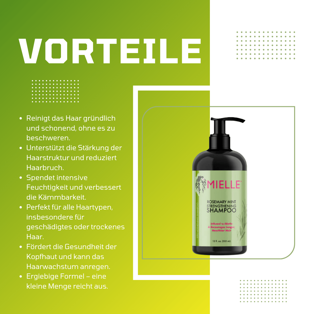 Mielle Rosemary Mint Strengthening Shampoo - Meerapa Deutschland