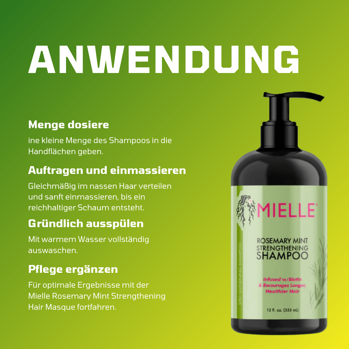 Mielle Rosemary Mint Strengthening Shampoo - Meerapa Deutschland