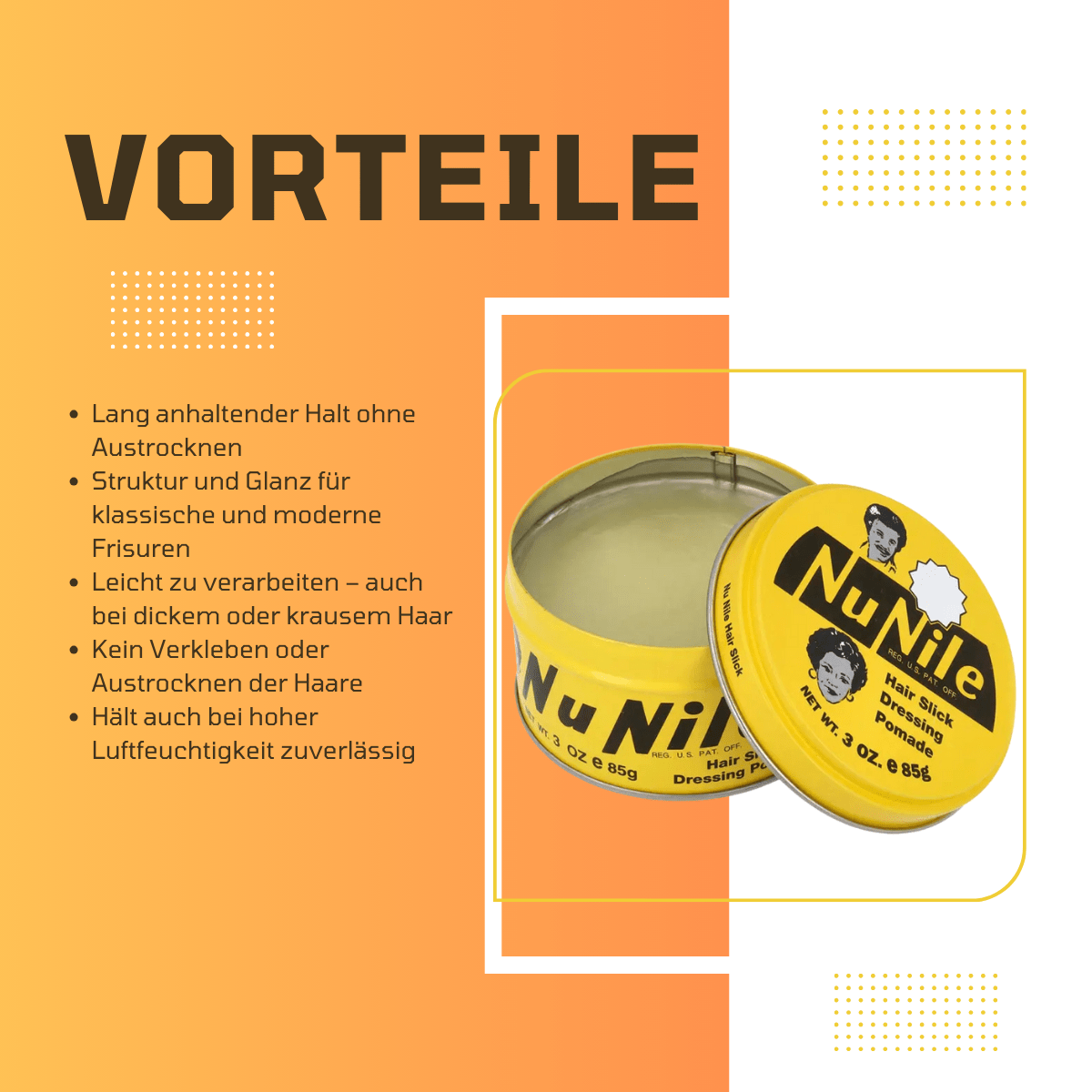 Murray’s Nu Nile Hair Slick Dressing Pomade - Meerapa Deutschland