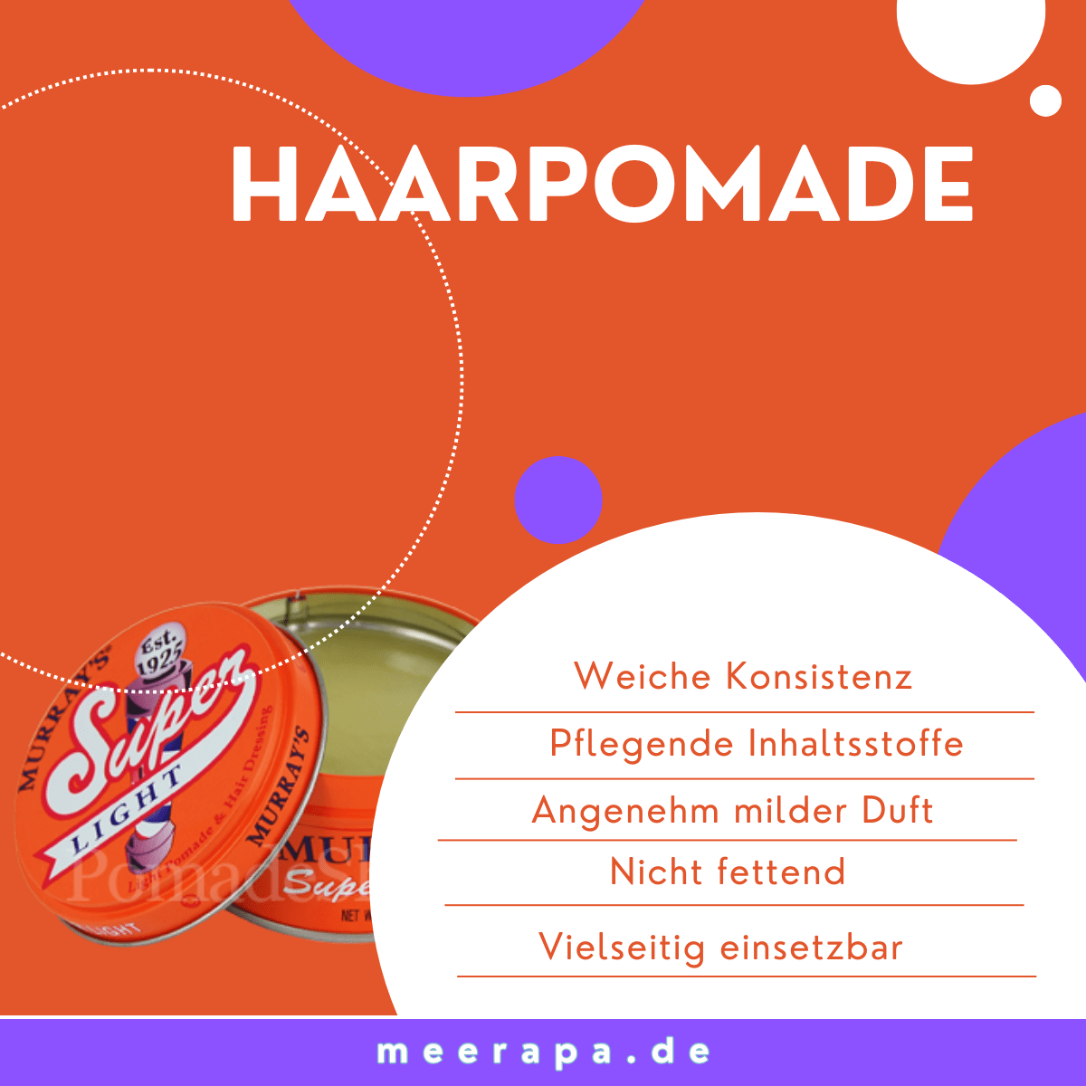 Murray's Super Light Pomade - Meerapa Deutschland