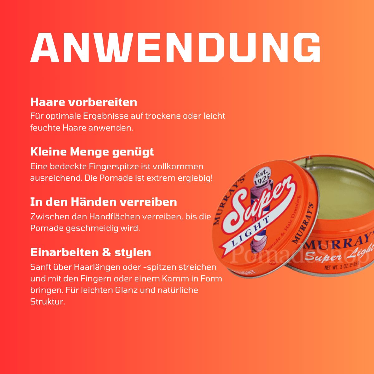 Murray's Super Light Pomade - Meerapa Deutschland