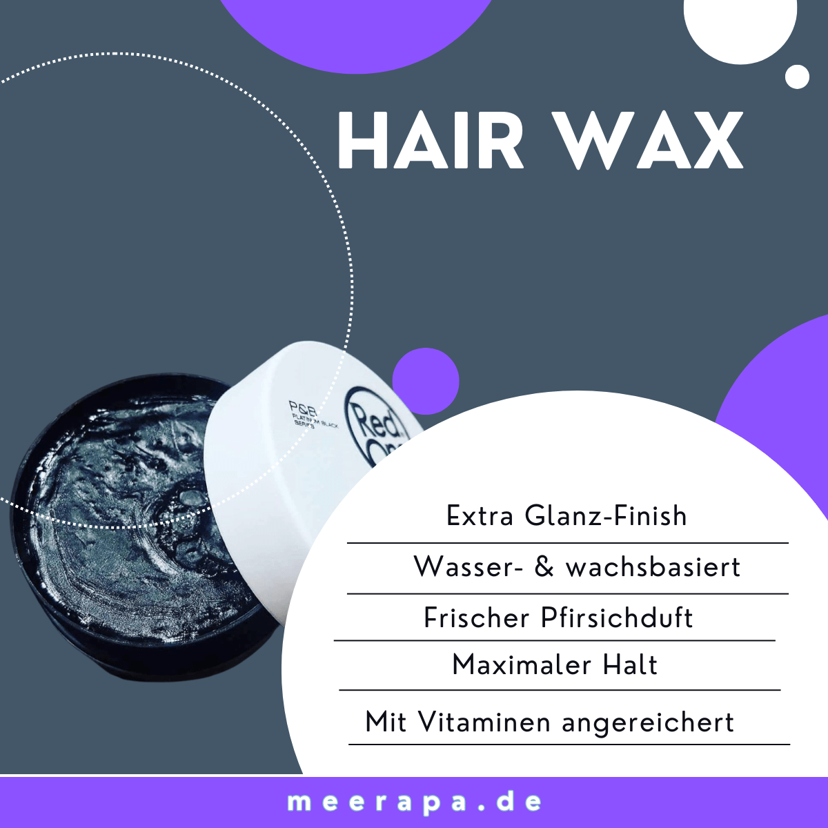 RedOne Aqua Hair Wax Maximum Control - Bright White - Meerapa Deutschland