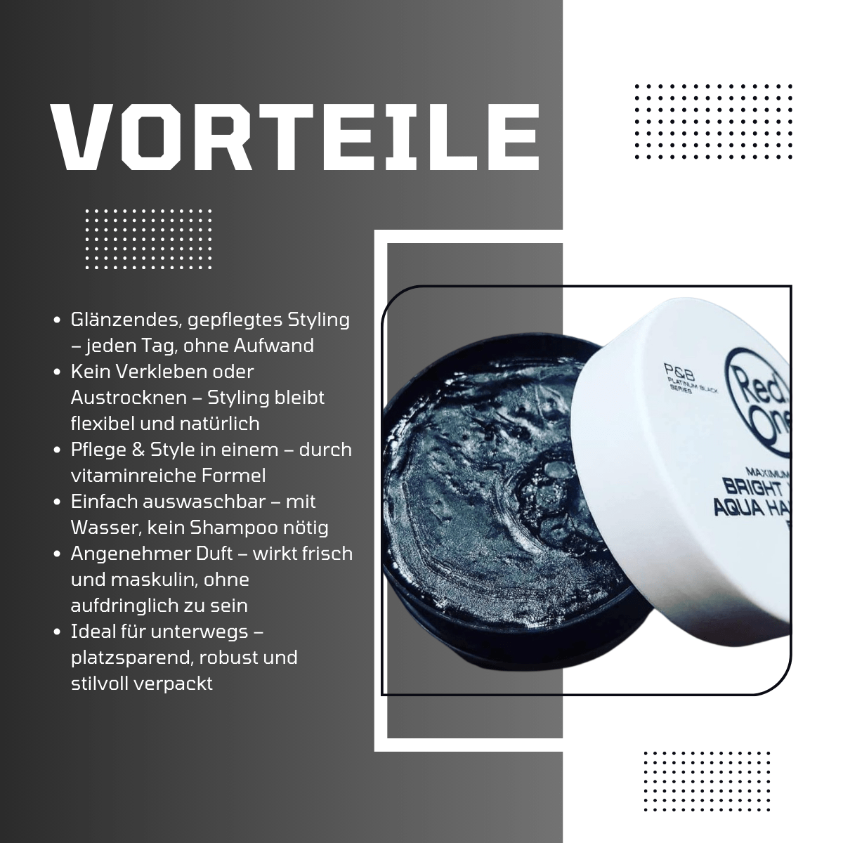 RedOne Aqua Hair Wax Maximum Control - Bright White - Meerapa Deutschland