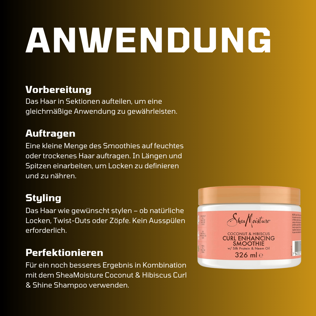 SheaMoisture Coconut & Hibiscus Curl Enhancing Smoothie - Meerapa Deutschland
