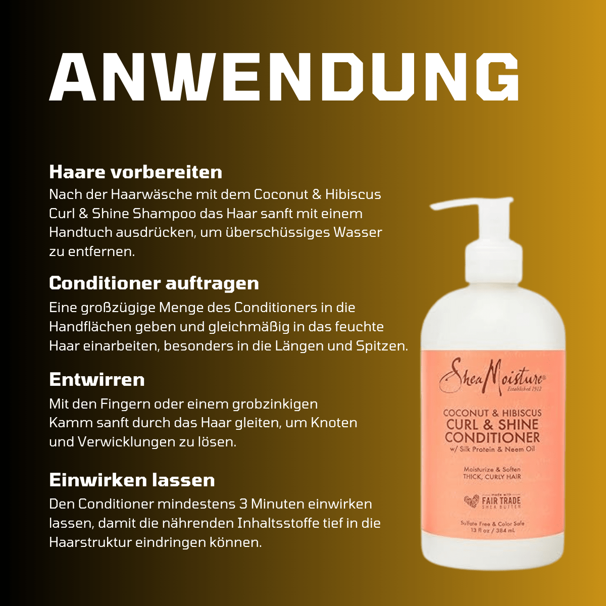 SheaMoisture Coconut & Hibiscus Curl & Shine Conditioner - Meerapa Deutschland