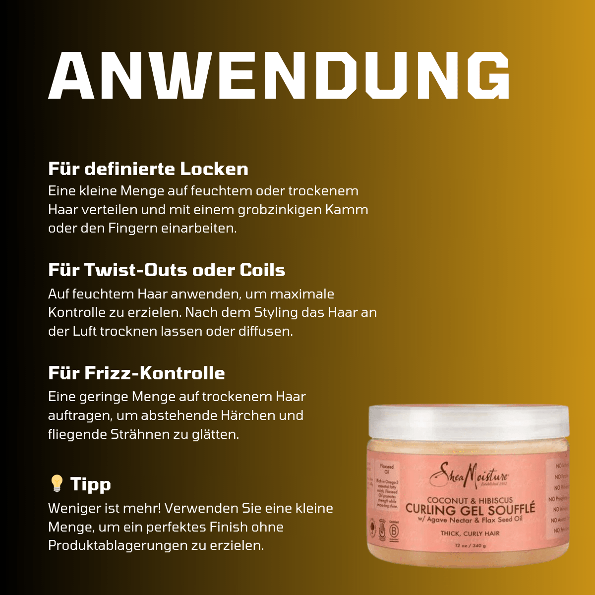 SheaMoisture Coconut & Hibiscus Curling Gel Soufflé - Meerapa Deutschland