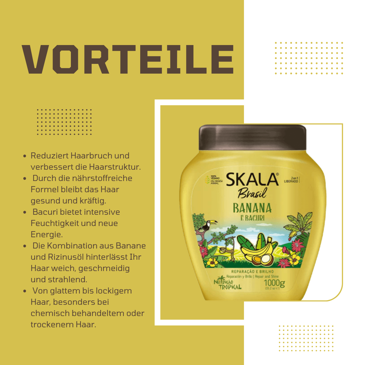 SKALA Brasil Banana & Bacuri 2 in 1 Hair Co - Wash - Meerapa Deutschland