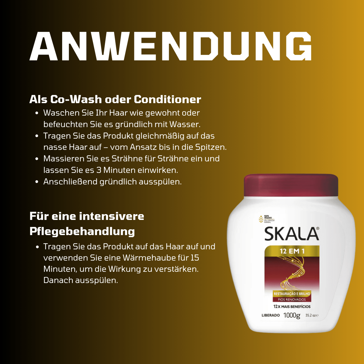 SKALA Brasil Restauração E Brilho 12 em 1 Hair Co - Wash - Meerapa Deutschland