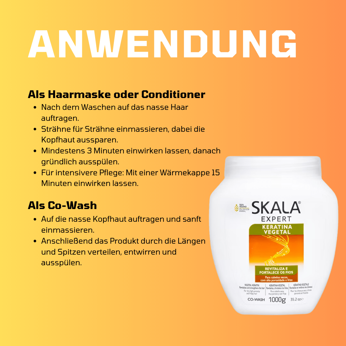 SKALA Expert Keratina Vegetal 2 in 1 Co - Wash - Meerapa Deutschland