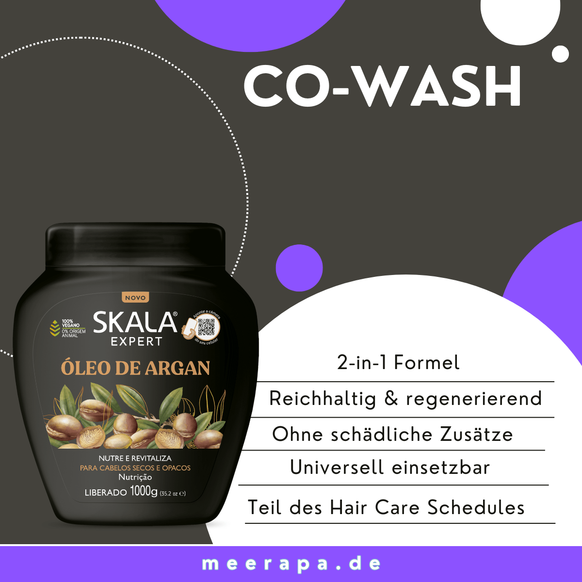SKALA Expert Óleo de Argan 2 in 1 Co - Wash - Meerapa Deutschland