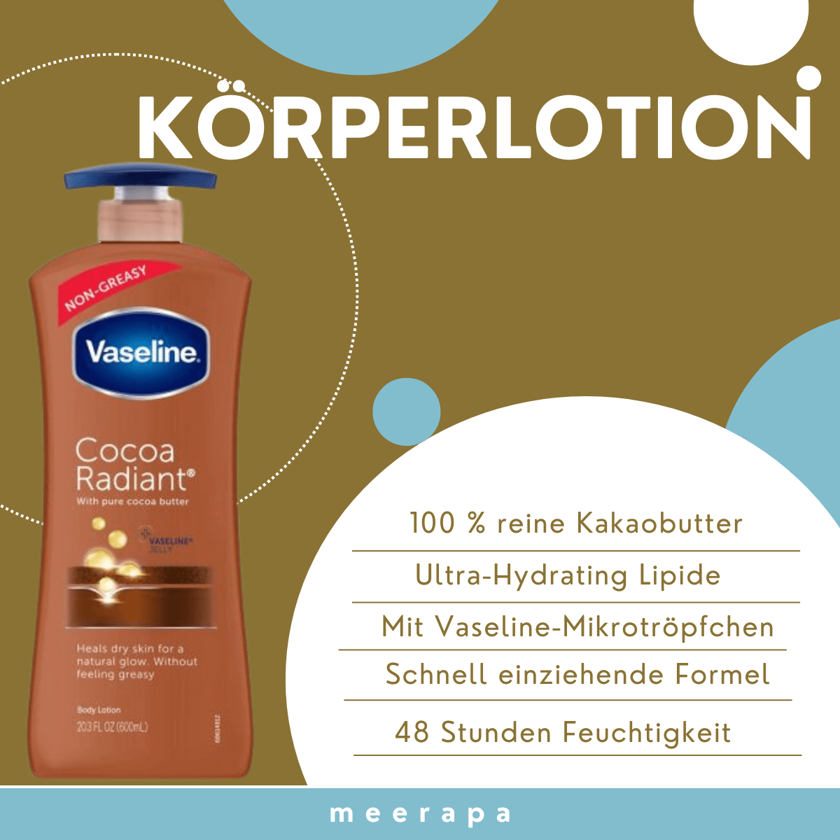 Vaseline® Intensive Care Cocoa Radiant Lotion - Meerapa Deutschland