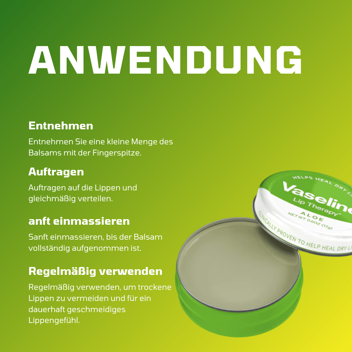 Vaseline® Lip Therapy Aloe Tin - Meerapa Deutschland