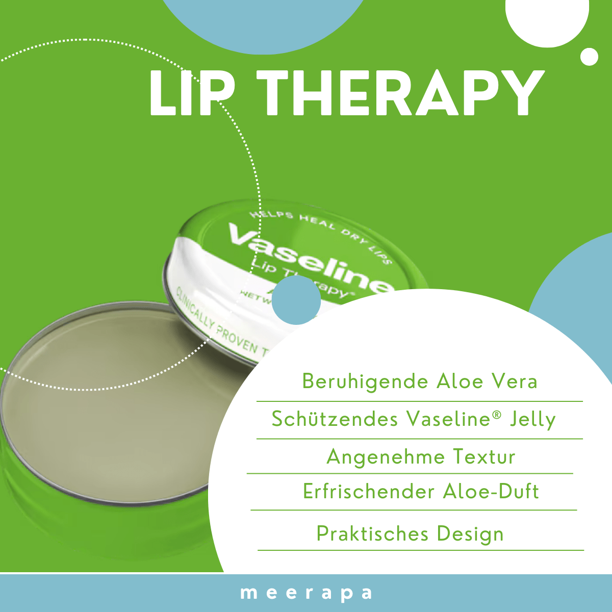 Vaseline® Lip Therapy Aloe Tin - Meerapa Deutschland