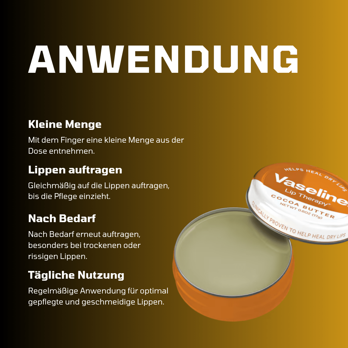 Vaseline® Lip Therapy Cocoa Butter Tin - Meerapa Deutschland
