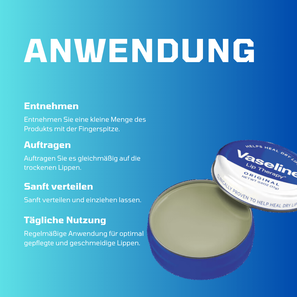 Vaseline® Lip Therapy Original Tin - Meerapa Deutschland