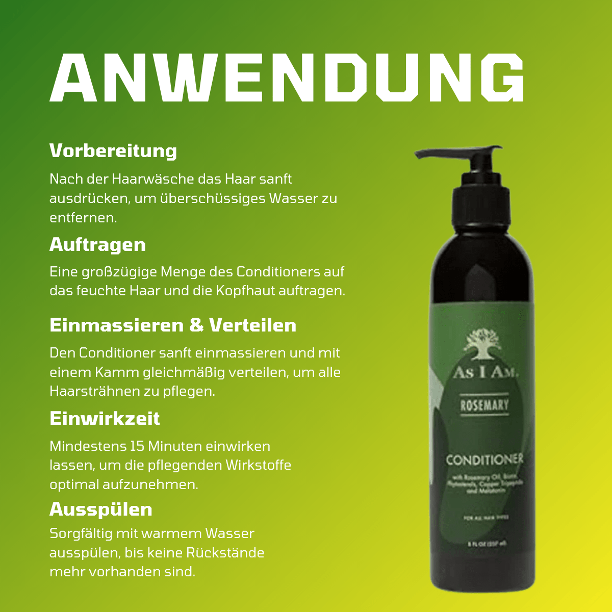 As I Am Rosemary Conditioner - Meerapa Deutschland